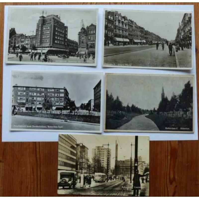 oude ansichtkaarten Rotterdam 9 stuks