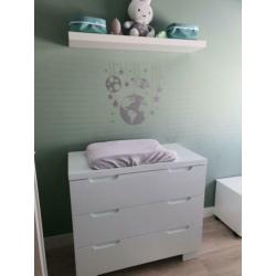 Babykamer hoogglans wit greeploos