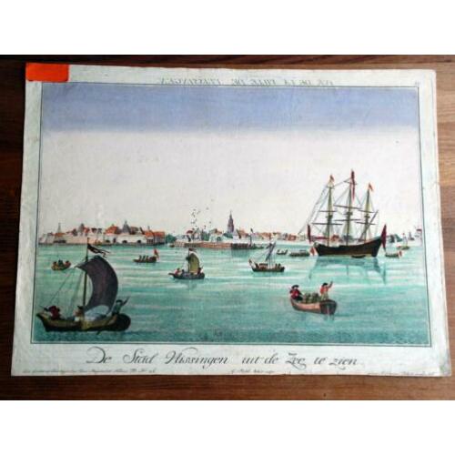 Vue de la ville de Vlissingen optica prent