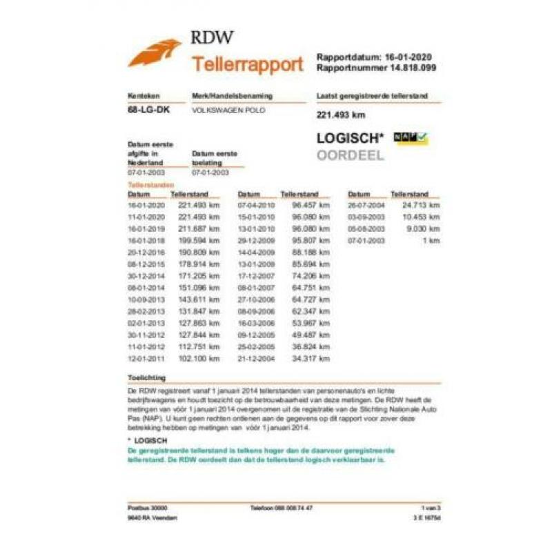 Volkswagen Polo 1.4-16V Comfortline 5 Deurs
