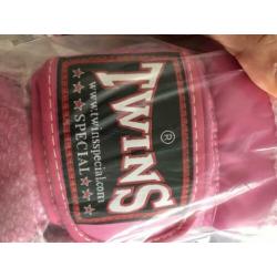 TWINS 12 OZ Leren Bokshandschoenen Pink NIEUW !!!