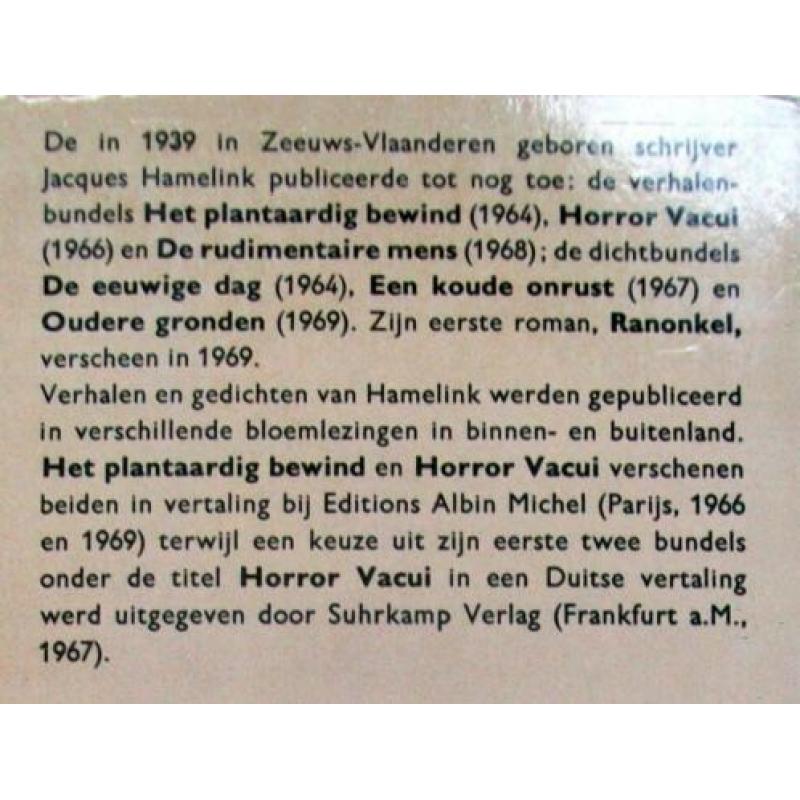 Jacques Hamelink - De Rudimentaire Mens