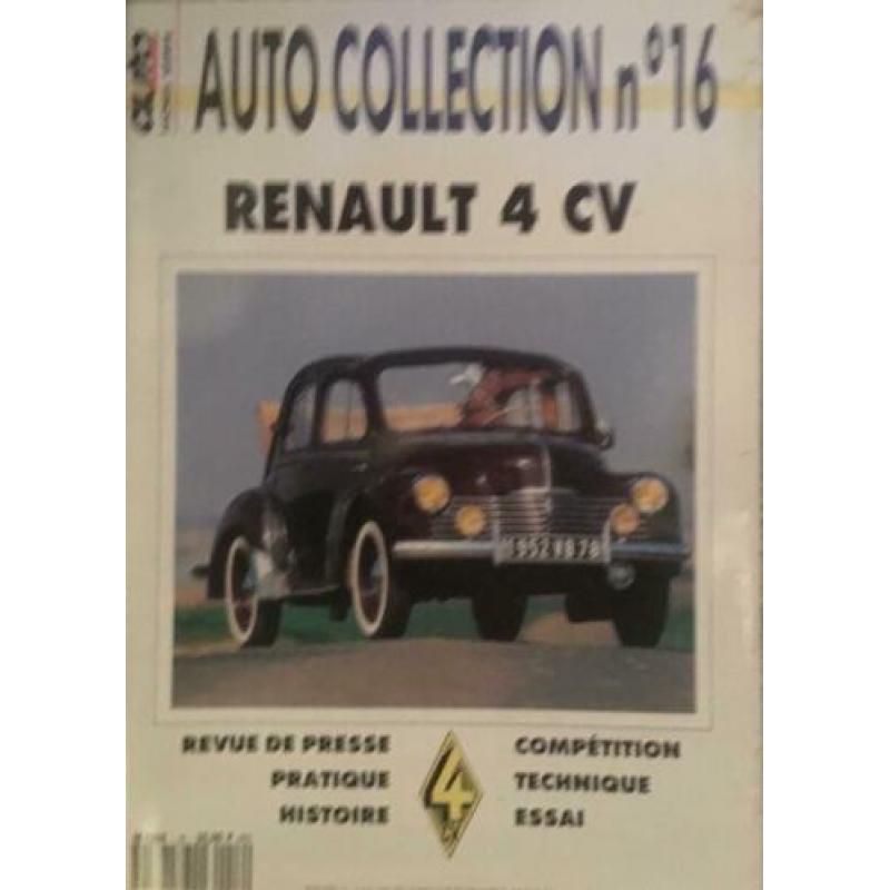 Verzameling tijdschriften en folder RENAULT 4 CV
