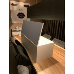 Zwevend TV meubel wit 90 cm