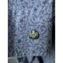 Cast iron blauwe herenblouse maat M