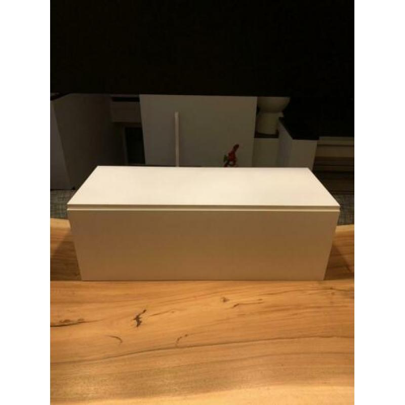 Zwevend TV meubel wit 90 cm