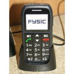 Fysic big button GSM, telefoon, FM7500, in doos, nieuw, 2 st