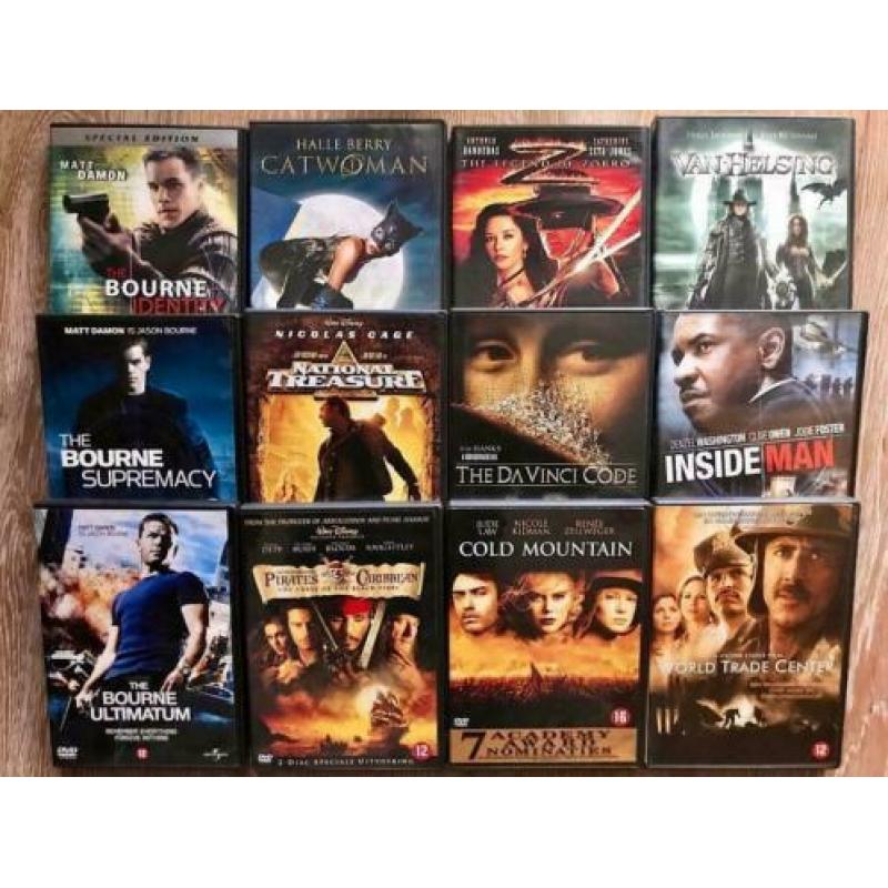 48 DVD's in 1 koop - Div. uiteenlopende genres - topfilms