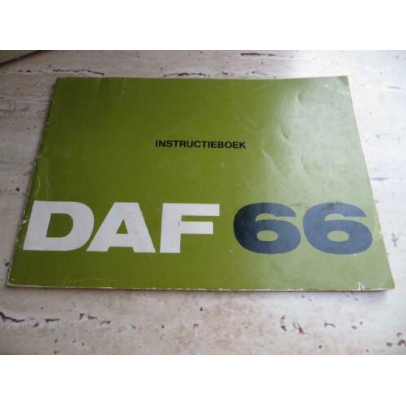 Instructieboek DAF 66, 66 Super luxe, 66 station, 1972, 1973