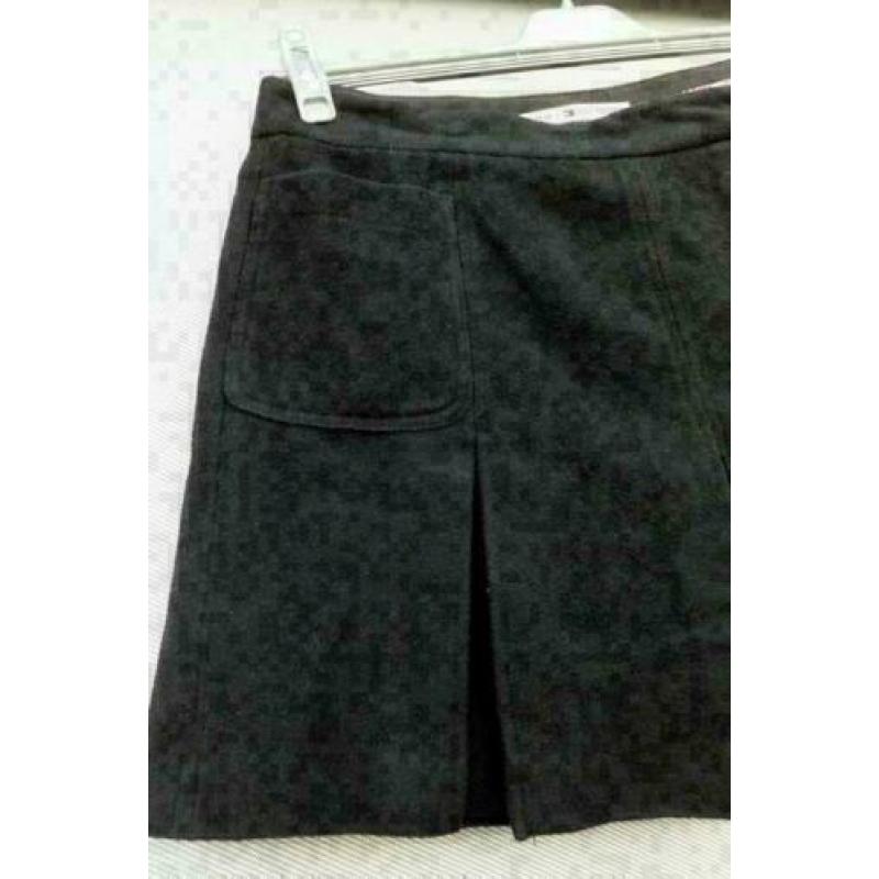 TOMMY HILFIGER zwart wollen plooi rok mt 36 nr 6
