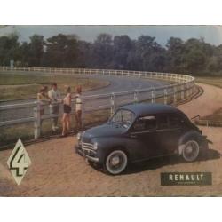 Verzameling tijdschriften en folder RENAULT 4 CV