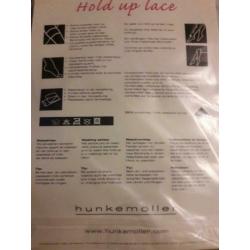 zwarte hold up lace set van hunkemoller stay-ups