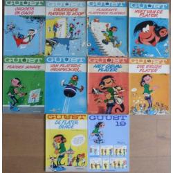 GUUST FLATER, 10 stripboeken, 1 Euro per stuk, 3 x 1e druk !