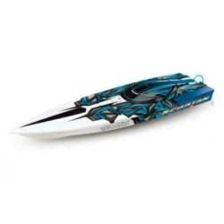 TRAXXAS SPARTAN BL 2.4GHz TSM blauw zonder batterij en lader