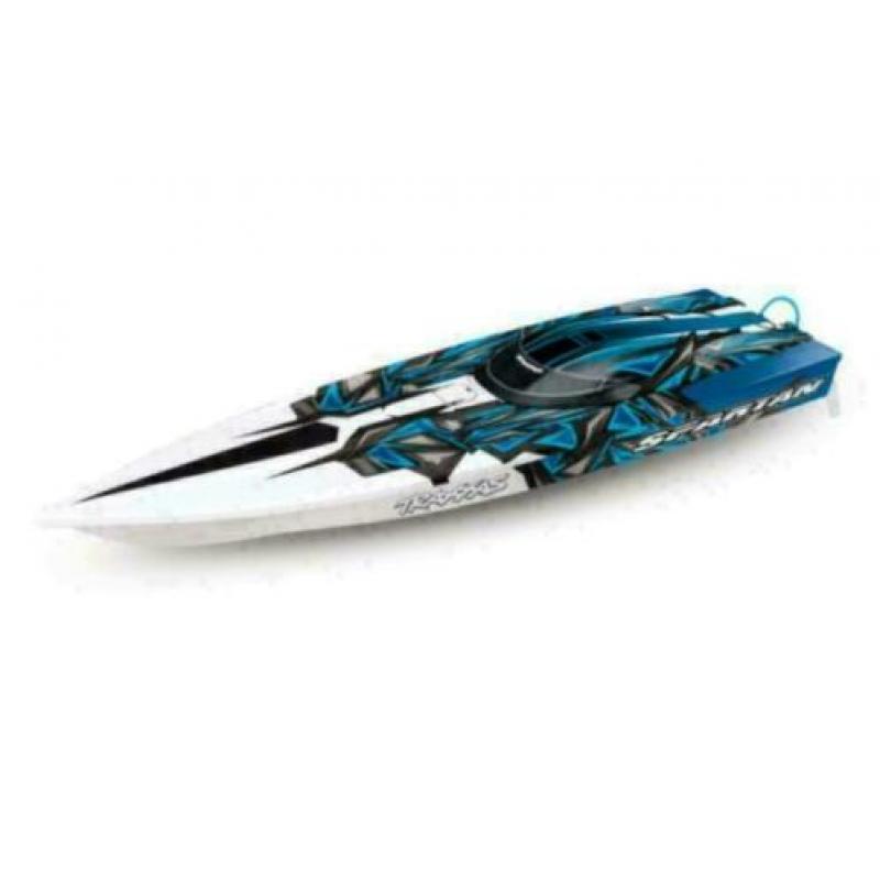 TRAXXAS SPARTAN BL 2.4GHz TSM blauw zonder batterij en lader