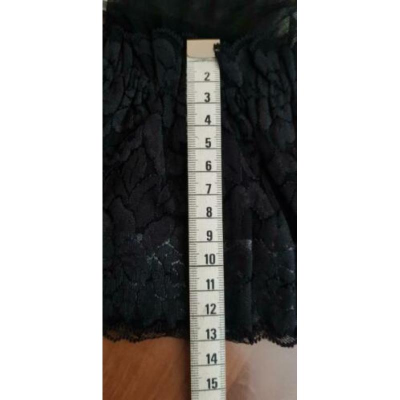zwarte hold up lace set van hunkemoller stay-ups