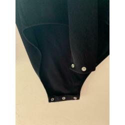 Seed Top body zwart mt M geknoopt v hals