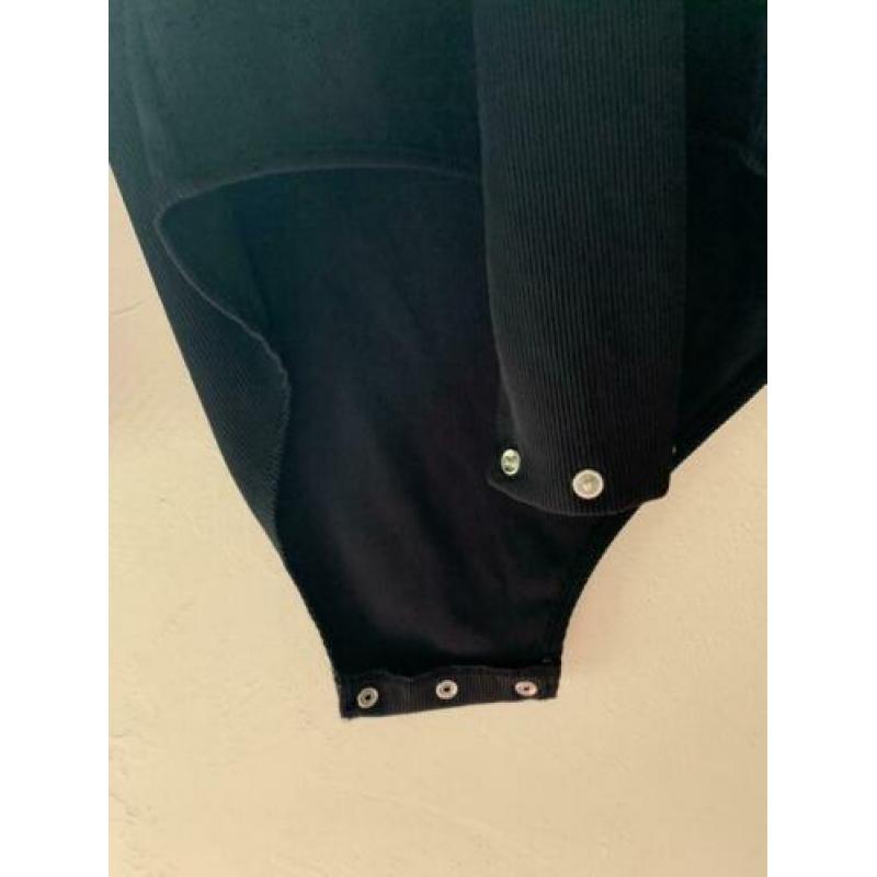 Seed Top body zwart mt M geknoopt v hals