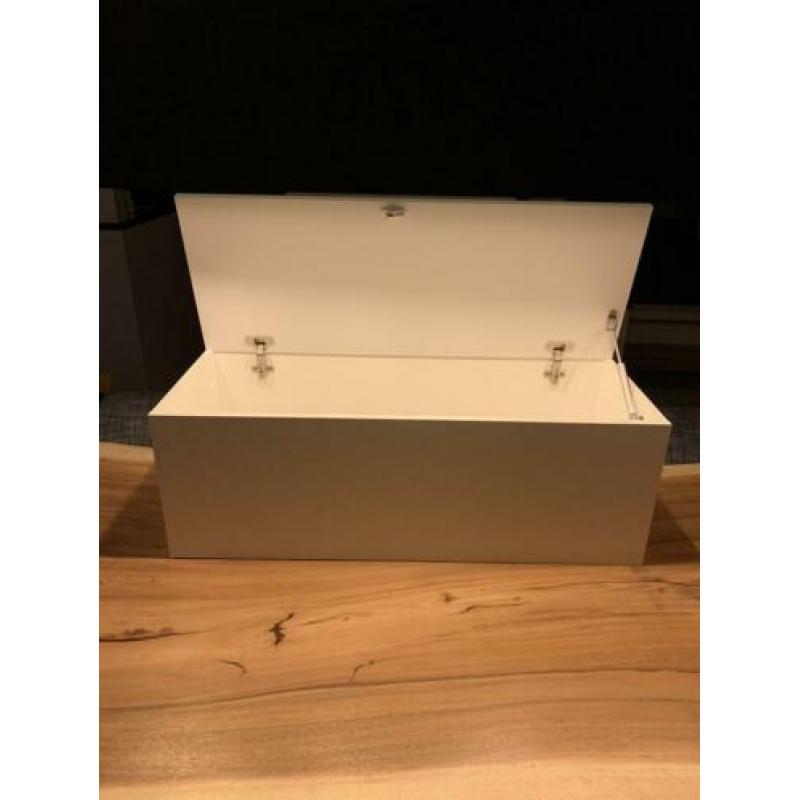 Zwevend TV meubel wit 90 cm