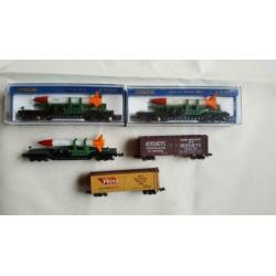 5 N-scale goederenwagons