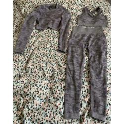 Gymshark set 3 delig Camo maat M