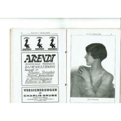 Bijna 100 jaar oud programmaboek Hansa Theater
