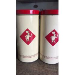 Bolletje beschuit bus blik antiek