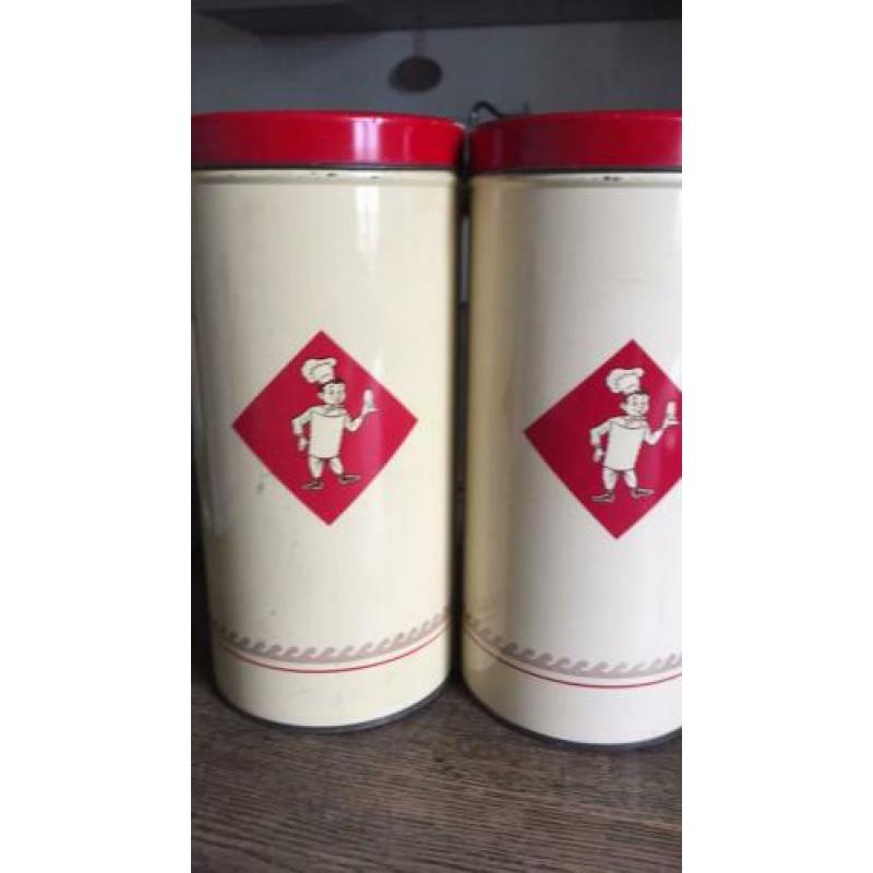 Bolletje beschuit bus blik antiek