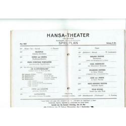 Bijna 100 jaar oud programmaboek Hansa Theater