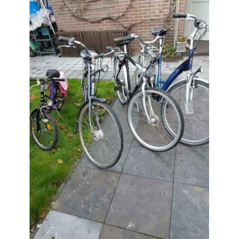 4 fietsen te koop