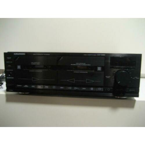 Grundig twin cassettedeck CCF5300 - zie tekst