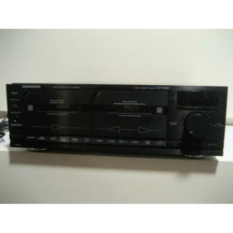 Grundig twin cassettedeck CCF5300 - zie tekst