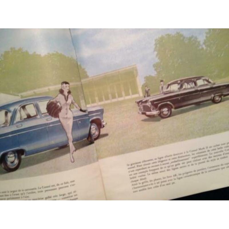 Aangeboden een FORD CONSUL folder uit 1958 - Frans