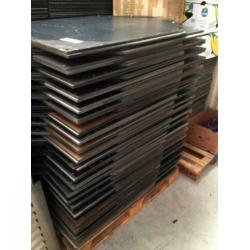 TRESPA plaatjes met punt (rechte stuk 75x75cm) €9,50