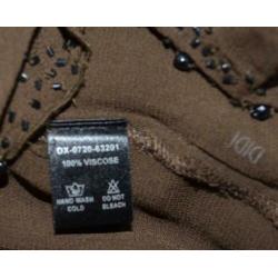 DIDI overslag blouse M bruin