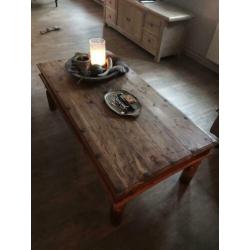 Landelijke salontafel, teakhout