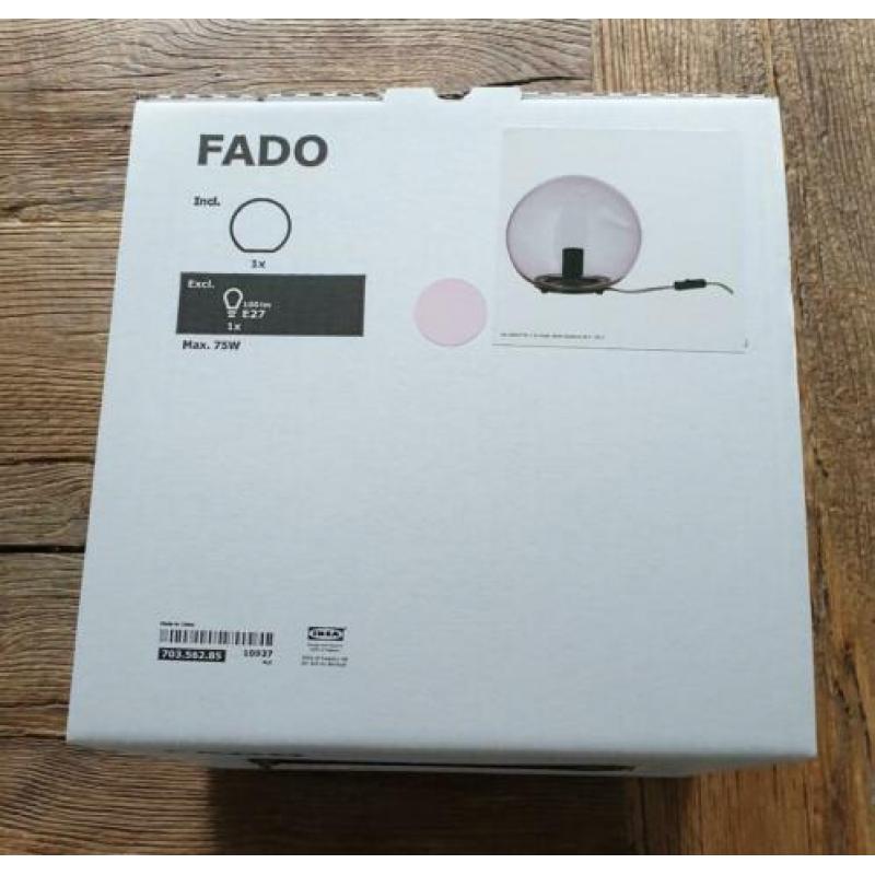 2 rose ronde bol lampen van Ikea 1tje nog nieuw in doos.