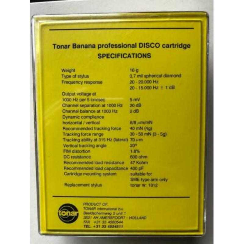 Tonar Banana DJ Cartridge Element - (Ortofon Concorde)