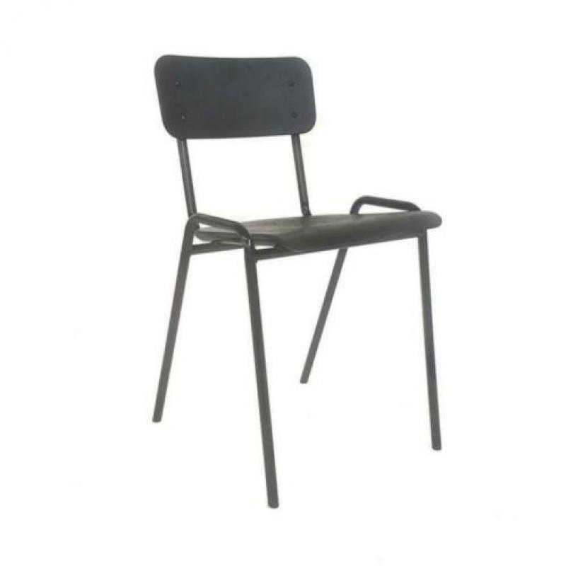680x School chair vintage oude schoolstoelen cafe stoel 44