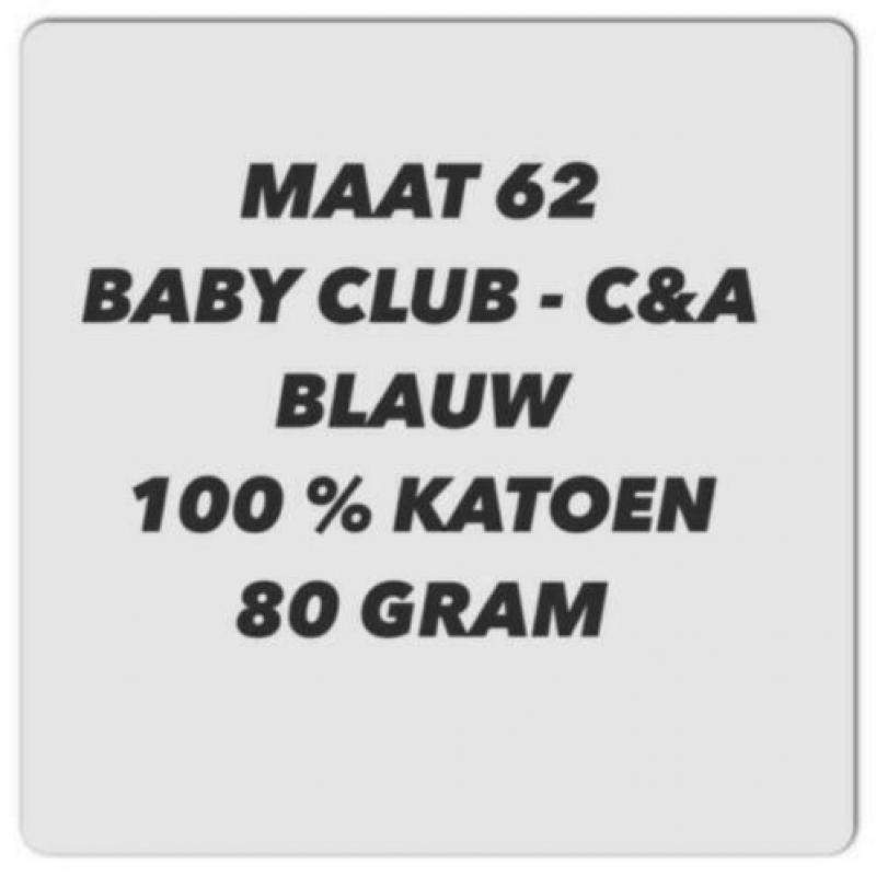 Maat 62 - broekje - diverse merk - 6x