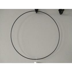 Decoratieve ijzeren ring 50 cm zwart