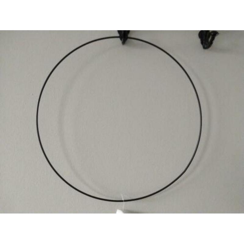 Decoratieve ijzeren ring 50 cm zwart
