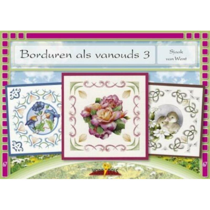 9 borduur boekjes per stuk 1 euro alle 9 voor 6,50 euro B
