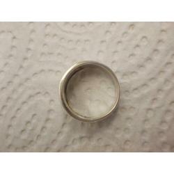 zilveren aparte fantasie ring maat krap 16,5 nr.522
