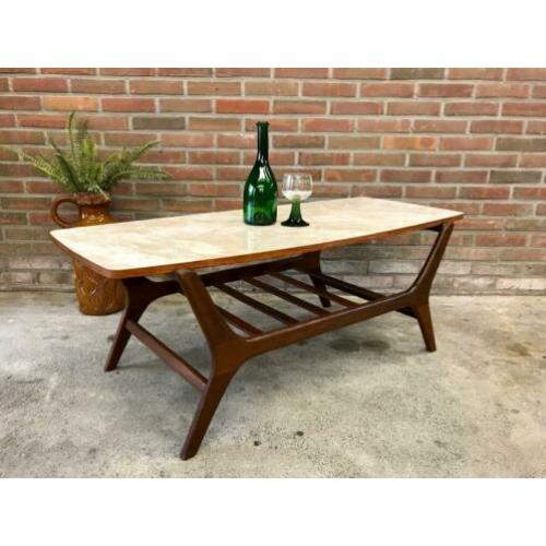 Vintage coffeetable jaren 60/70 Deens design salontafel teak