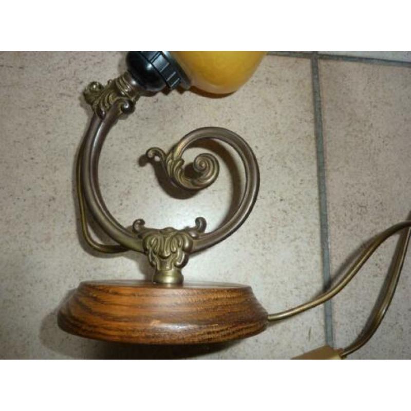 brocante wand schemerlamp