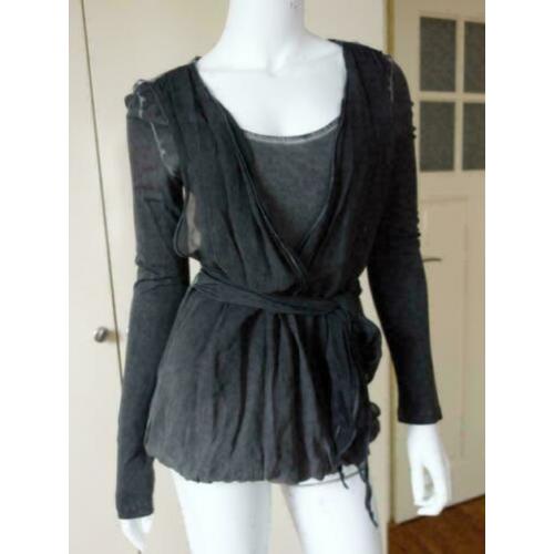 2171 Gloednieuwe excl. top tuniek blouse FORNARINA; Mt=M