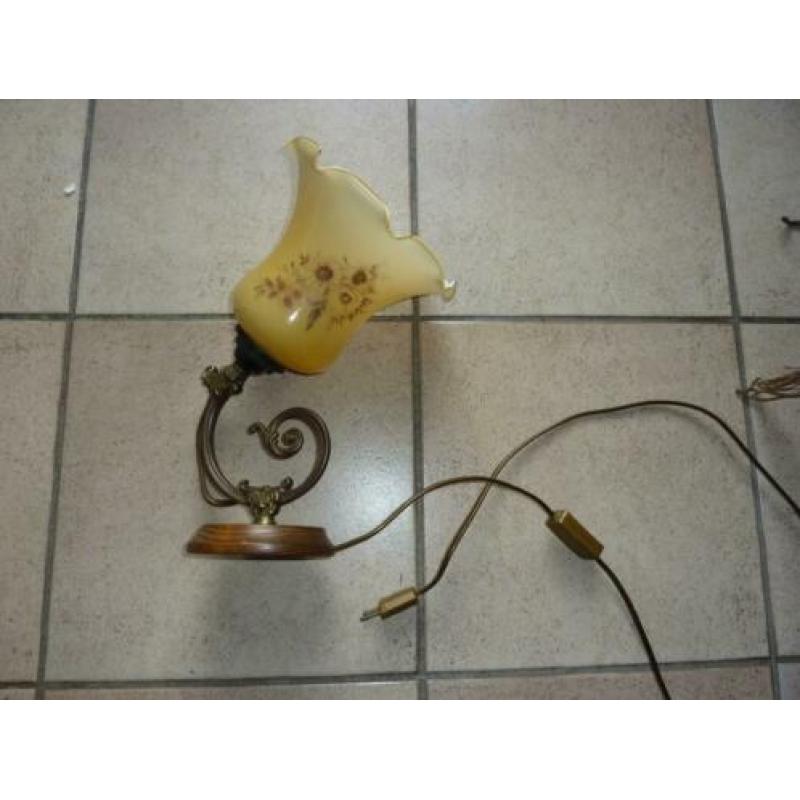 brocante wand schemerlamp