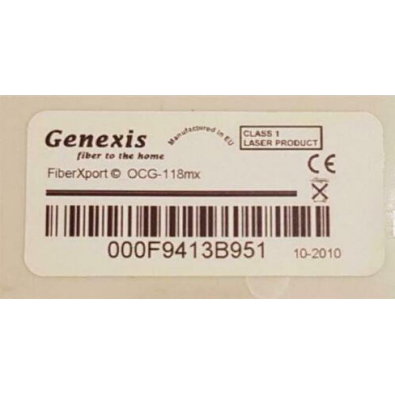 Genexis Glasvezel module OCG-118mx met tv modulator OCG-14c
