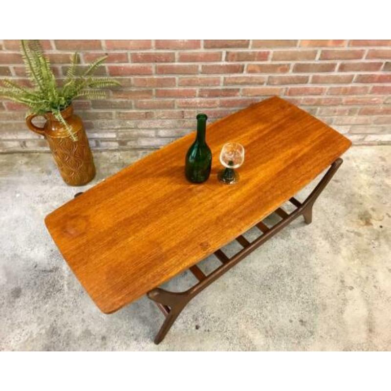 Vintage coffeetable jaren 60/70 Deens design salontafel teak